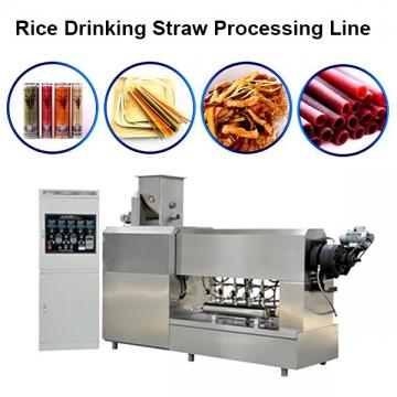 Rice Drinking Straw Making Extruder Machine / Sustainable Eco Friendly Products Processing Line