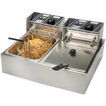 Commercial Stainless Steel 1-Tank 1-Basket Electric Deep Fryer