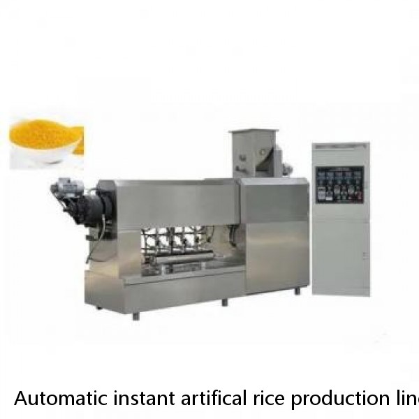 Automatic instant artifical rice production line