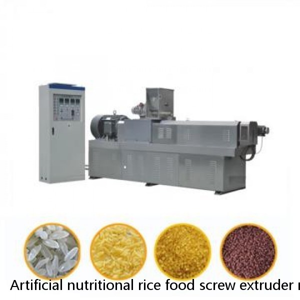 Artificial nutritional rice food screw extruder making machine