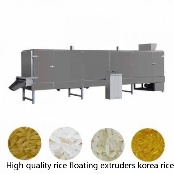 High quality rice floating extruders korea rice cake machine